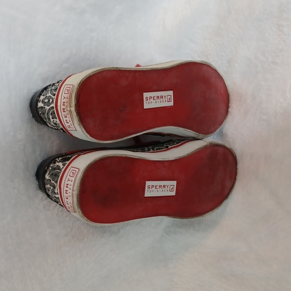 Sperry Top Sider Biscayne Womens Sequins Size 7M Black & White - Picture 3 of 5